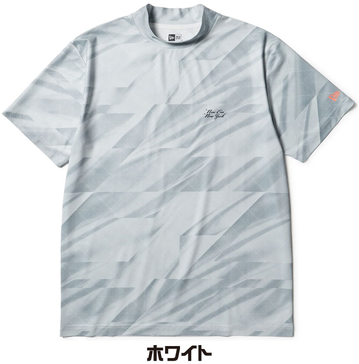 【完売品】【XL】NEW ERA 迷彩 ゴルフウェア メンズ NEW ERA（ニューエラ） ゴルフ カットグラス ミッドネック 半袖シャツ