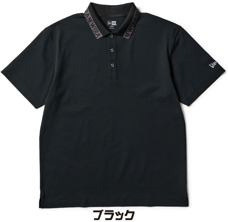 NEW ERA（ニューエラ） ゴルフ Collar Logo 鹿の子 半袖 ポロシャツ