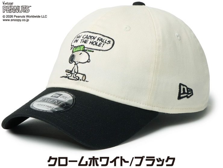 NEW ERA（ニューエラ） ゴルフ 9TWENTY Vintage PEANUTS スヌーピー