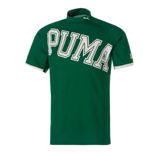 PUMA（プーマ） ゴルフウェア メンズ ビッグロゴ モックネック 半袖