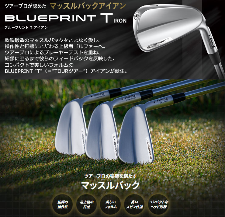 特注カスタムクラブ ピン BLUEPRINT T アイアン N.S.PRO MODUS3