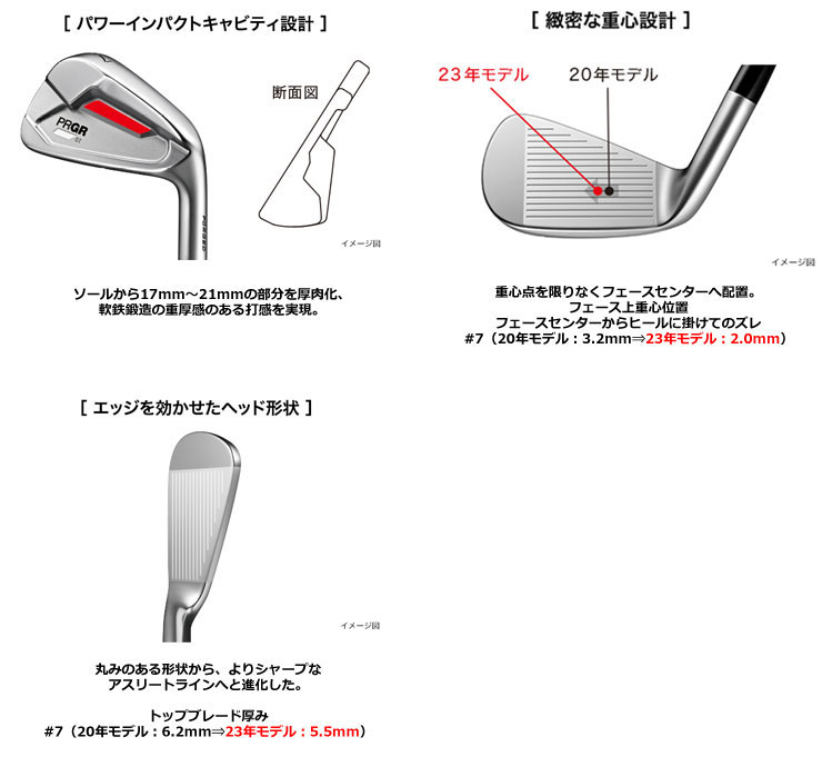 特注カスタムクラブ プロギア 2023 01 アイアン ダイナミックゴールド