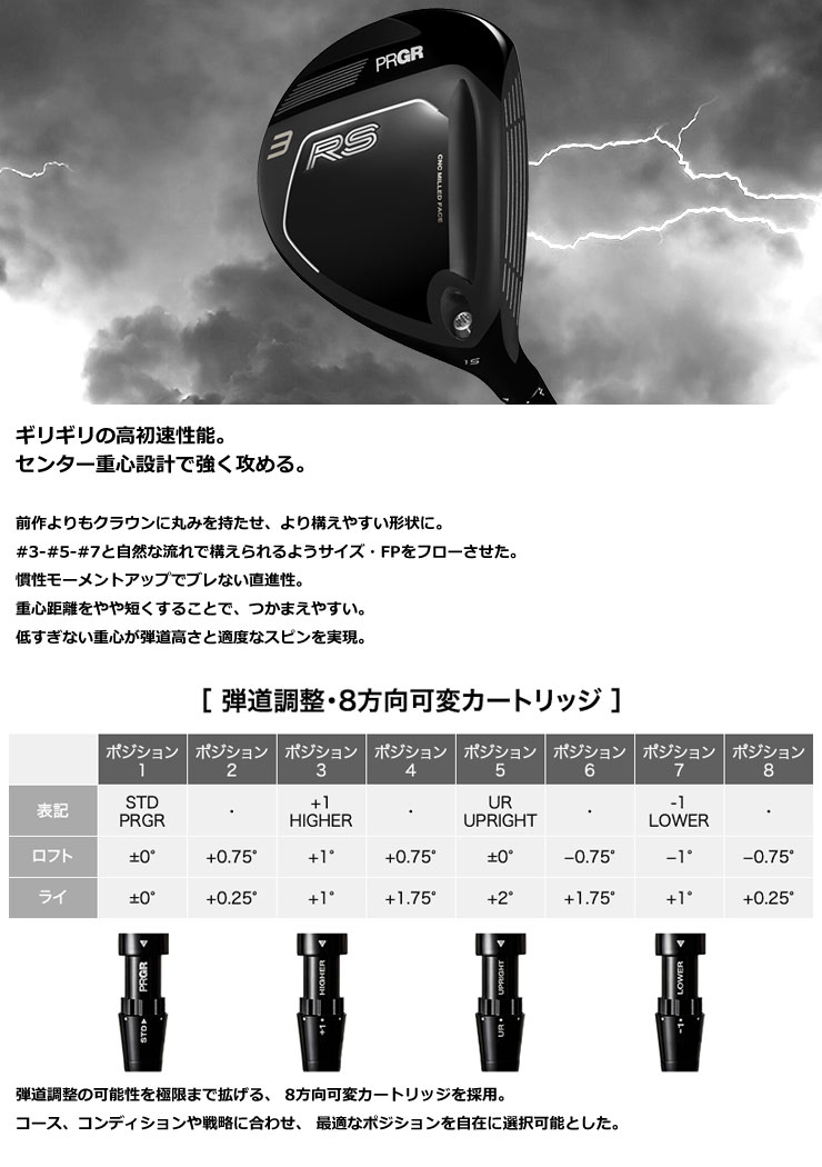 PRGR（プロギア） 特注カスタムクラブ RS フェアウェイウッド 三菱