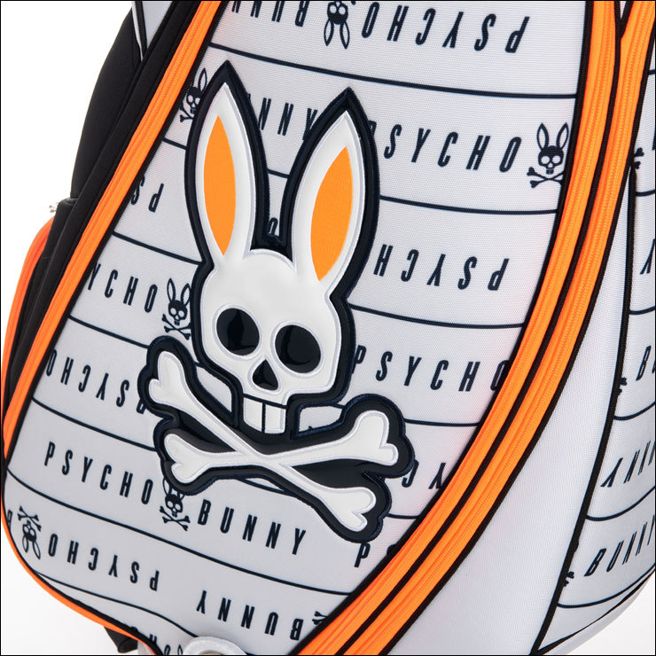 Psycho Bunny ゴルフキャディバッグ オレンジ　サイコバニー Psycho Bunny サイコバニー キャディバック MULTIPLE NEW CB