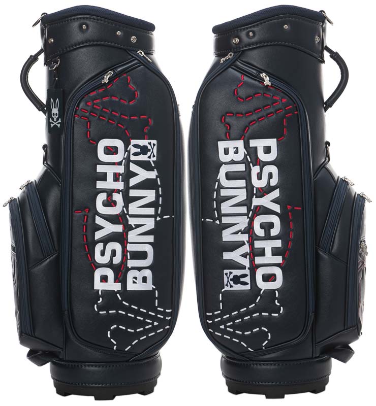 サイコバニー Psycho Bunny フラッグ キャディバック NEON サイコバニー Psycho Bunny LOGOART キャディバッグ 9.0型