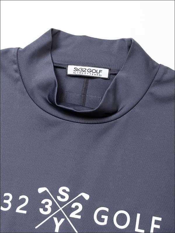 SY32 by SWEET YEARS G-002 ハイストレッチ モックネック 半袖