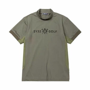SY32 BY SWEET YEARS モックネック　ゴルフシャツ L グリーン LIGHT STRETCH LOGO MOCK｜MEN'S - 【公式】SY32 by SWEET YEARS