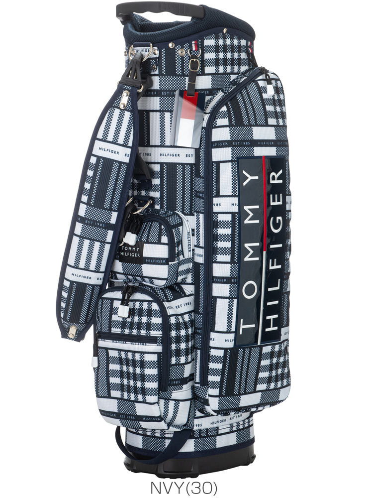 【新品】トミーヒルフィガー キャディバッグ THMG2SC4 チェック柄 TOMMY HILFIGER GOLF（トミー ヒルフィガー ゴルフ） トミー