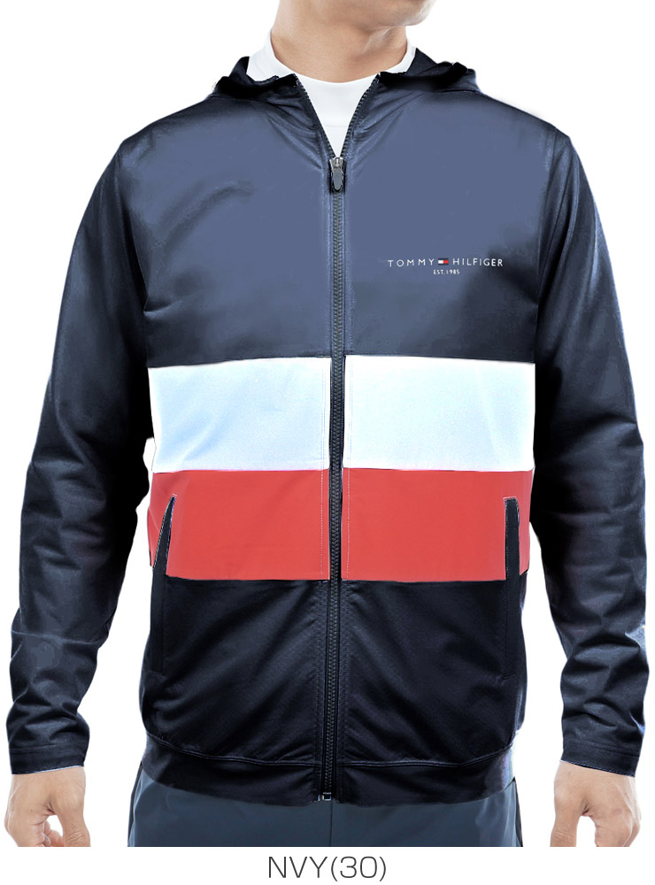 トミー ヒルフィガー ゴルフ 日本正規品 メンズ ブルゾン スウェットジャケット TOMMY HILFIGER（トミー・ヒルフィガー） スウェット フルジップ