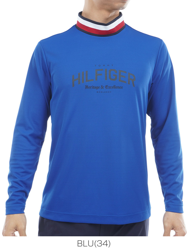 TOMMY HILFIGER（トミー・ヒルフィガー） シグネチャーリブ モック