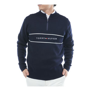 TOMMY HILFIGER（トミー・ヒルフィガー） フロントロゴ ハーフジップ