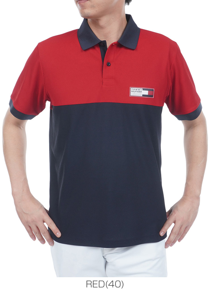 TOMMY HILFIGER（トミー・ヒルフィガー） カラ−ブロック 半袖