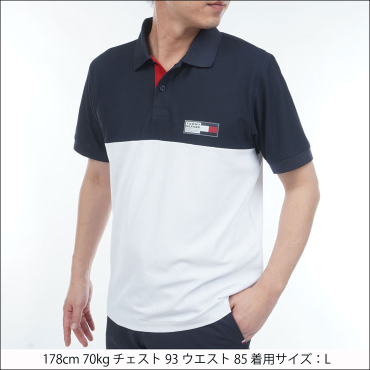 TOMMY HILFIGER（トミー・ヒルフィガー） カラ−ブロック 半袖