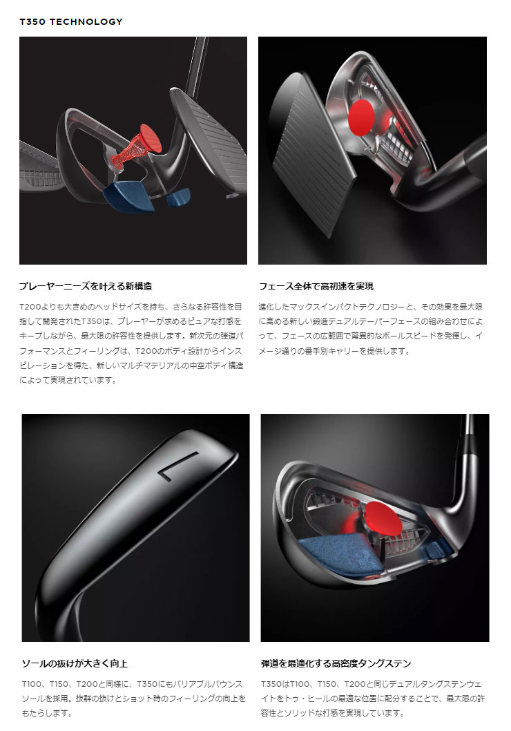 特注カスタムクラブ タイトリスト T350 アイアン Titleist 3D055