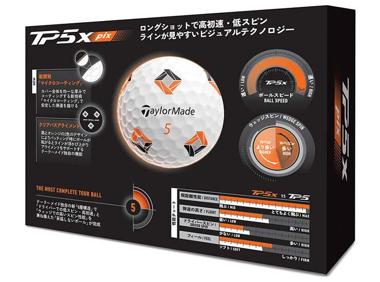 TaylorMade（テーラーメイド） 2026年モデル TP5x pix ゴルフボール 1