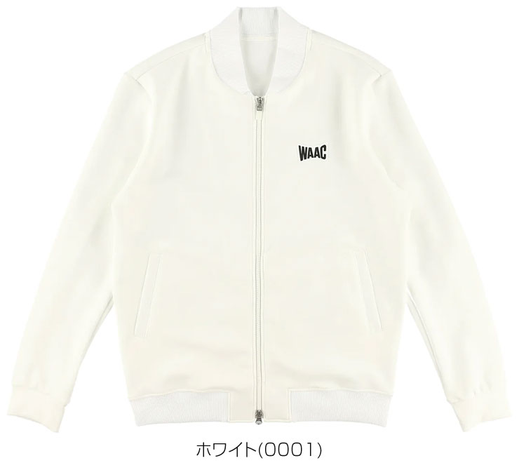 WAAC ゴルフウェアセット WAAC ゴルフウェア メンズ ダンボールジャージ フルジップ ブルゾン