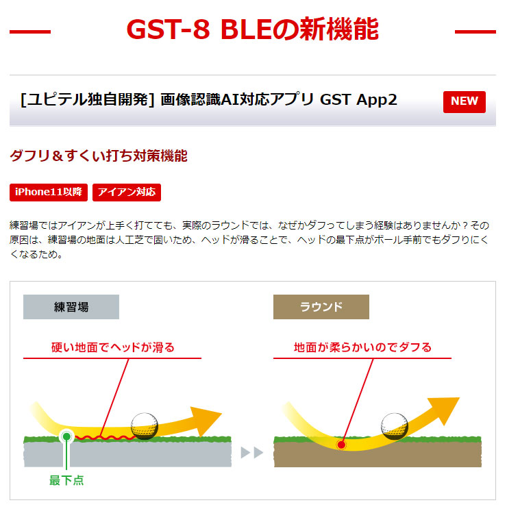 ユピテル（yupiteru） ゴルフスイングトレーナー GST-8BLE : ゴルフ