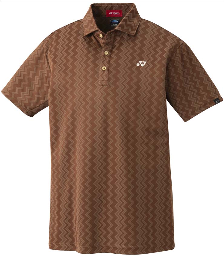 新品❤️anew golfゴルフ用 半袖ポロシャツ 緑と黒の模様 YONEX ヨネックス ベリークール エアリリース ジャカード総柄