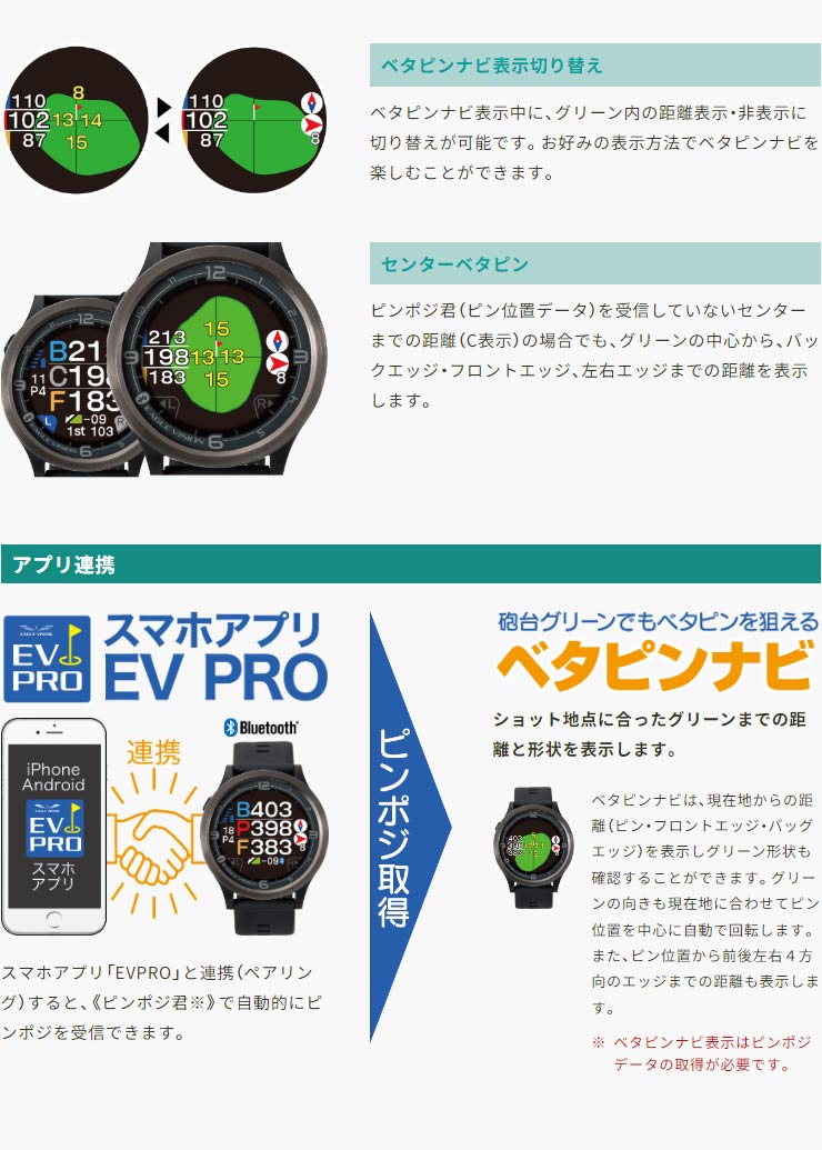 GPS 腕時計型 ゴルフナビ レコーダー イーグルビジョン ウォッチ