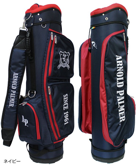 ARNOLD PALMER ゴルフバッグ ネイビー/レッド Arnold Palmer アーノルドパーマー APCB-26 キャディバッグ