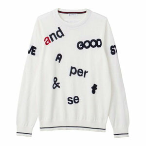 and per se（アンパスィ） ウールミックスニット クルーネック