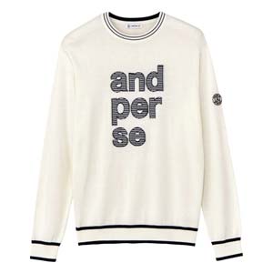 and per se（アンパスィ） クレアニット クルーネック セーター ゴルフ