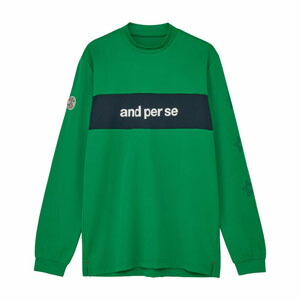 and per se（アンパスィ） ストレッチディンプル モックネック 長袖