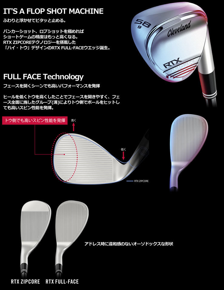 クリーブランド RTX FULL-FACE ウエッジ ダイナミックゴールドシャフト