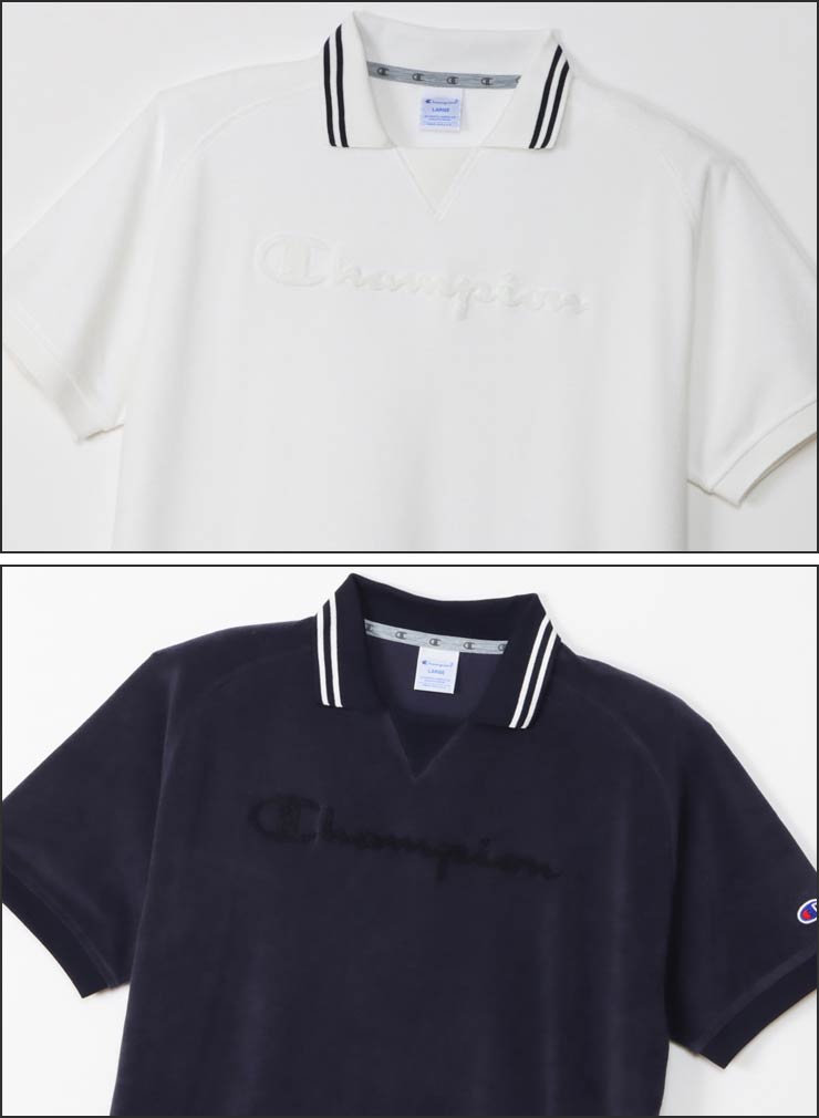 Champion チャンピオン ゴルフウェア メンズ パイル地 サガラ