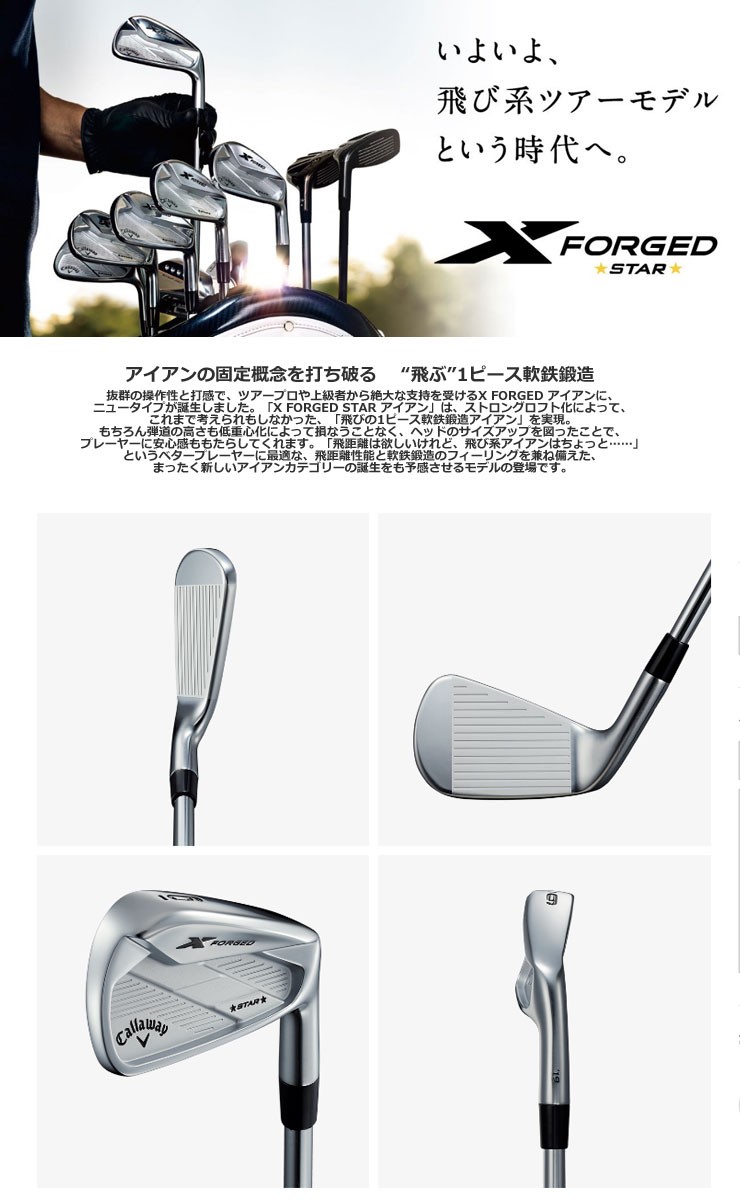 キャロウェイ X FORGED STAR アイアン 6本セット[＃5-P] N.S.PRO 950GH neo シャフト :CW19FGSTI6N9: ゴルフプラザ グリーンフィル - 通販 - Yahoo!ショッピング