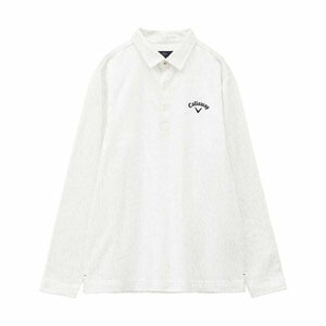 Callaway（キャロウェイ） フェザープリント 裏起毛 長袖 ポロシャツ