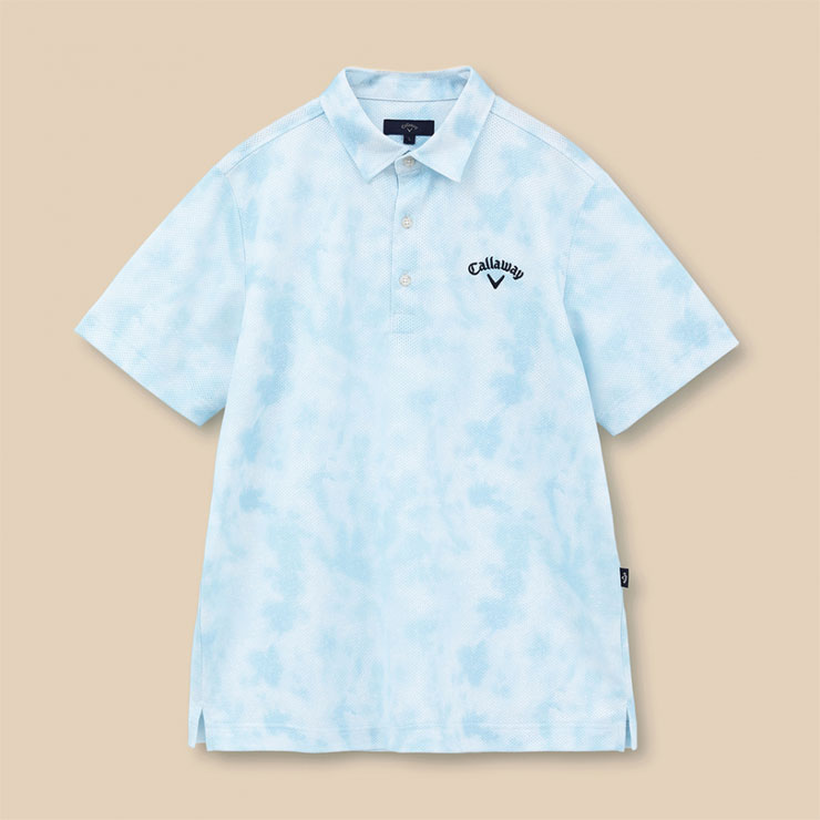 Callaway - 【GOLFウェア】美品 Callaway 花柄プリント 共衿シャツ ポロシャツ Callaway キャロウェイ レディース ゴルフウェア 半袖シャツ 春