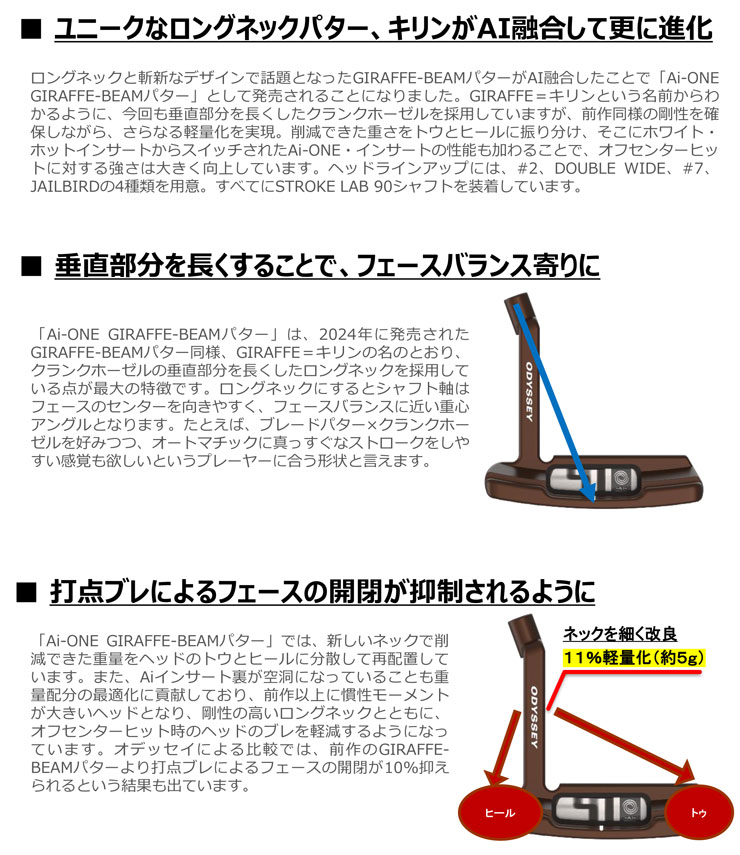 ODYSSEY（キャロウェイゴルフ） 特注カスタムクラブ オデッセイ