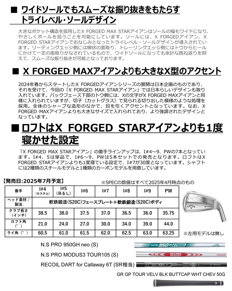 超美品希少スペック X FORGED STAR 2024 750GH neo R