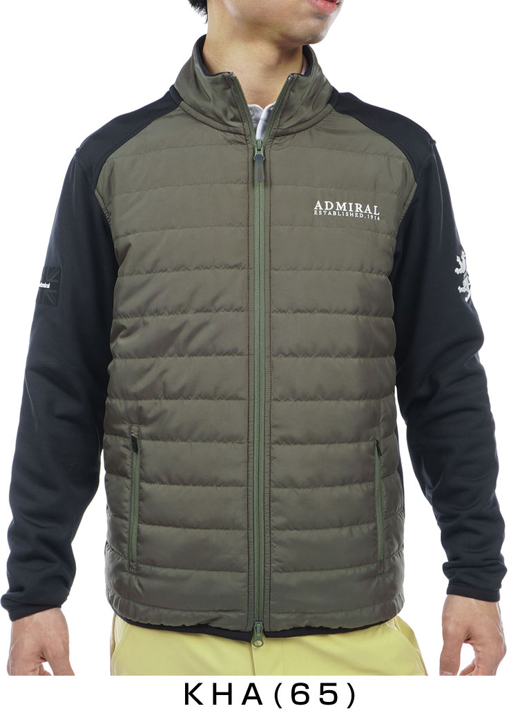 【美品】D/him ハイブリッドジャケット GOLF M Admiral Golf（アドミラルゴルフ） メンズ ウェア パデッド