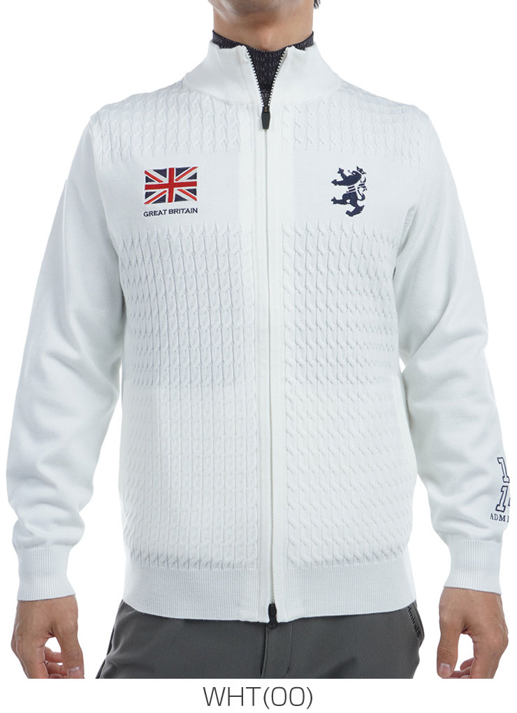 Admiral - 【新品】アドミラル　ゴルフ　ジャケット　M Admiral Golf アドミラルゴルフ フラッグ フルジップ ニット
