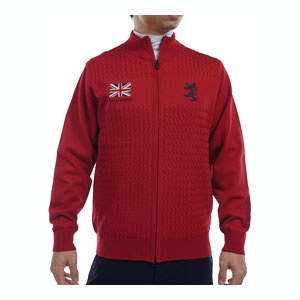 Admiral Golf アドミラルゴルフ フラッグ フルジップ ニットジャケット