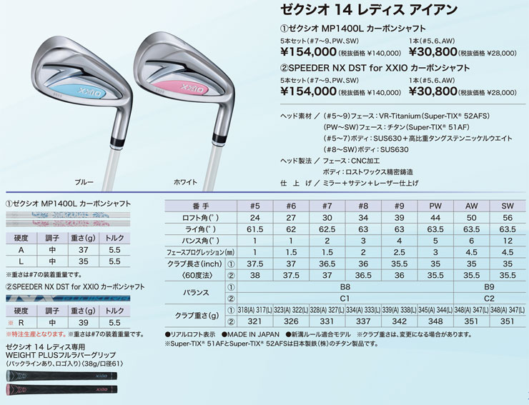 XXIO 20％OFFクーポン対象 特注カスタムクラブ ゼクシオ 14 レディース