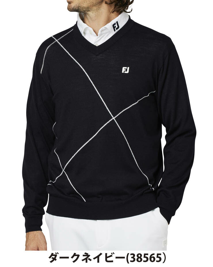 専用です。FJセーターXL FootJoy（フットジョイ） クロップドアーガイル Vネック セーター
