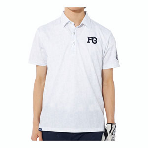 フィラゴルフ メンズ トーンオントーン タイポグラフィックプリント 半袖ポロシャツ 744-604 ...