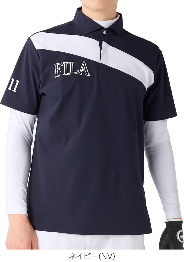 FILA GOLF フィラゴルフ 半袖 ポロシャツ + ハイネック 長袖インナー