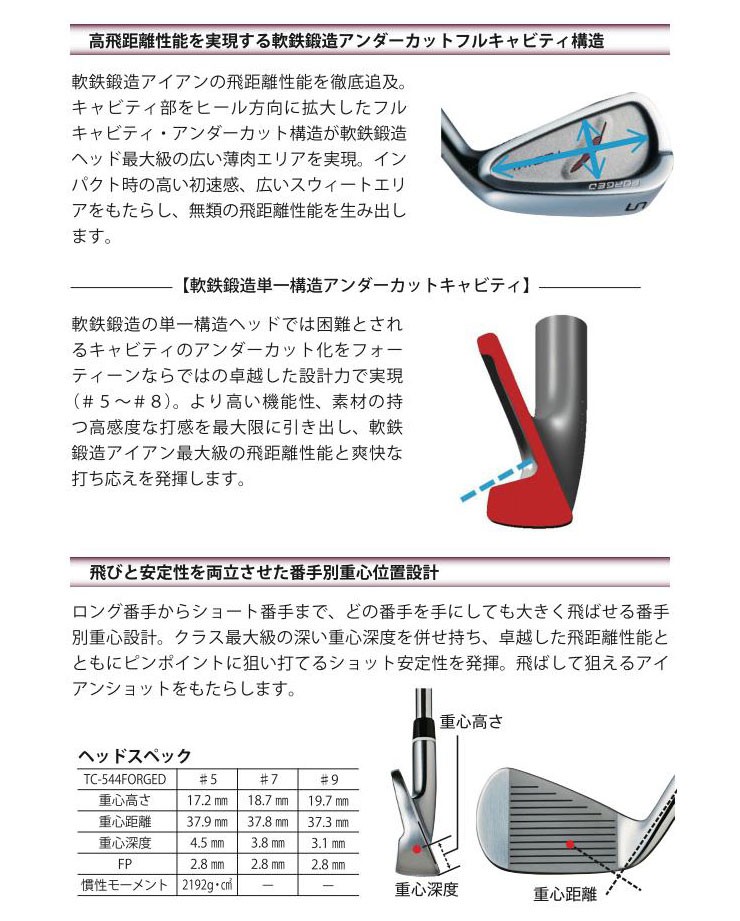 TC（フォーティーン） 送料無料 フォーティーン TC544 FORGED