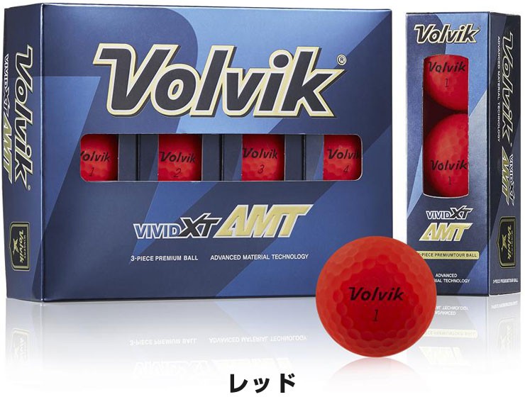 ２ダース ボルビック Volvik VIVID ビビッド XT AMT (２ダース_赤