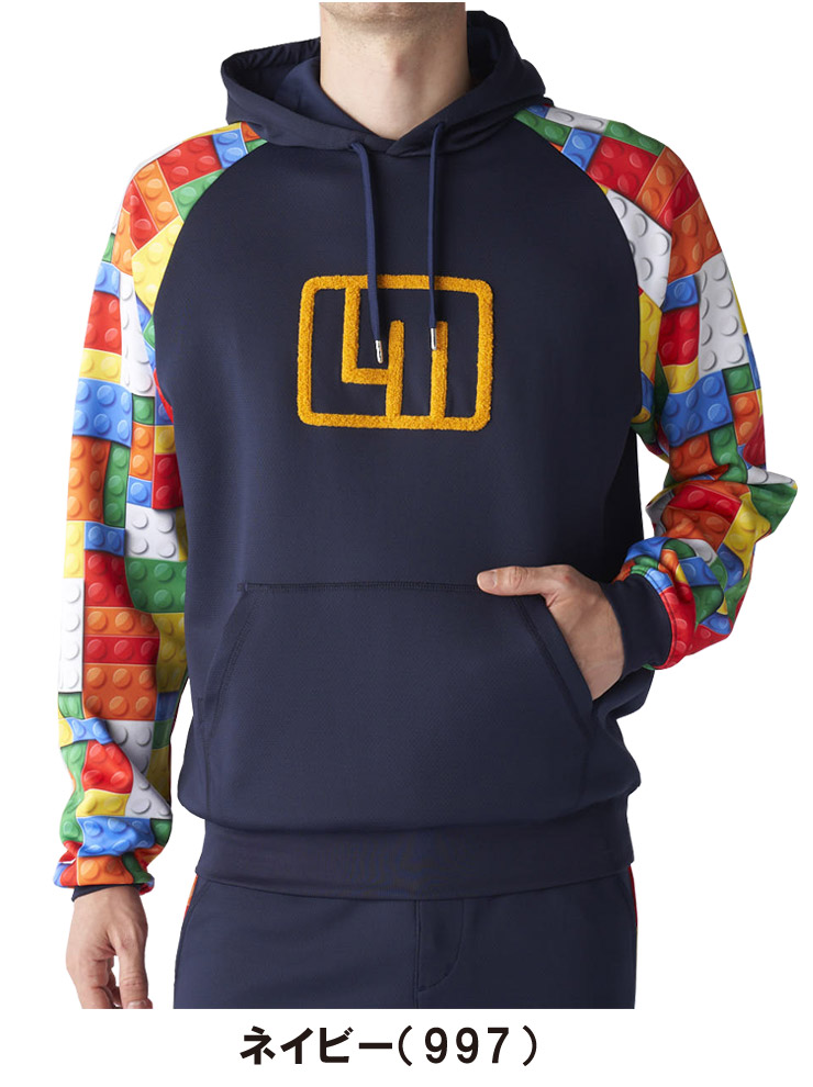 ラウドマウス ゴルフ ダンボールニット サガラ刺繍 プルオーバー フーディ ウェア メンズ 2025年秋冬モデル M-4L 775-400 LOUDMOUTH（ラウドマウスゴルフ） ラウドマウス ゴルフ ダンボール