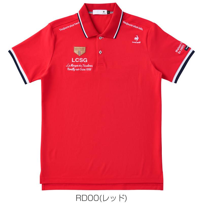 ルコックゴルフ メンズ ゴルフウェア エンブレム ロゴマーキング 半袖 ポロシャツ QGMTJA03 2022年春夏モデル M-3L|greenfil|13