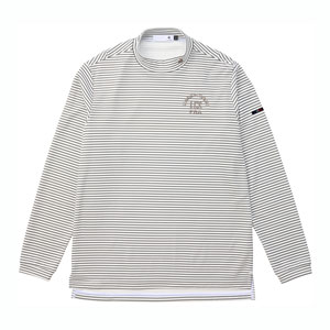 【ルコックゴルフ】人気ロゴマーク×ボーダー柄総柄 上下セットアップM le coq sportif GOLF ルコックスポルティフ ゴルフ ストレッチ