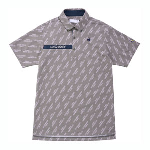 le coq sportif - coco 中古 ルコックスポルティフ le coq sportif メンズ 長袖ポロシャツ M  黒×白×緑系 総柄 ルコック le coq sportif エコペット ポロシャツ 半袖 メンズ