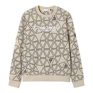 ルコックスポルティフ ゴルフ トライアングル柄 プルオーバー 長袖カットソー ウェア メンズ 2025年秋冬モデル M-3L LG5FSW04M le coq sportif GOLF（ルコックスポルティフ ゴルフ） ルコック