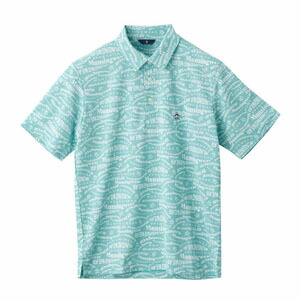 17600円★マンシングウェア サンスクリーン　総柄ロゴプリント半袖シャツ★M マンシングウェア Munsingwear サンスクリーンNIRグラフィック総