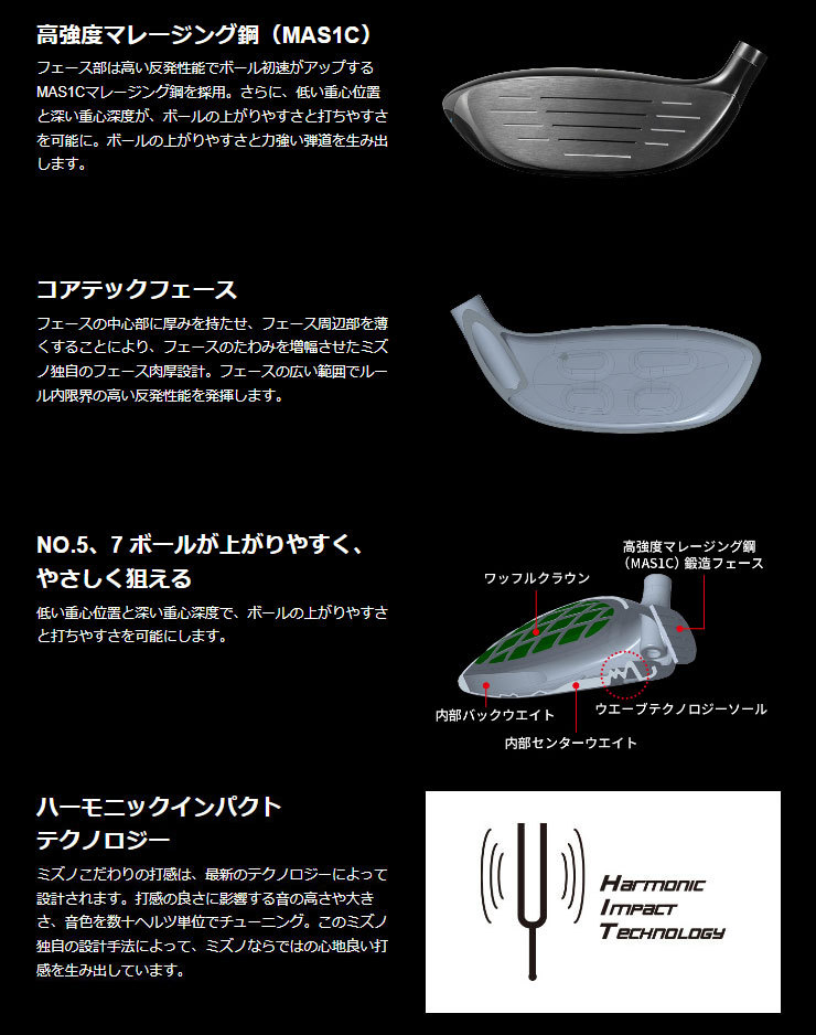 MIZUNO GOLF ミズノ ST-X 220 フェアウェイウッド Diamana MM F